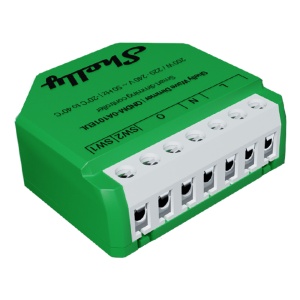 Regulador Shelly Wave Dimmer - Con o sin neutro / Medidor de consumo - Hasta 200 W con corte de fase descendente - Z-Wave Long Range con más de 1 km de alcance - Alimentación de 220 a 240 V AC, 50 Hz - Función de repetidor en red Z-Wave malla