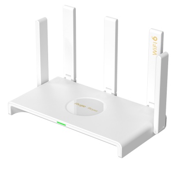 Reyee Enrutador Gigabit Malla Wi-Fi 6 AX3000 - 5 Puertas RJ45 10/100/1000 Mbps - 802.11ax 2x2 e banda par 2.4 e 5 GHz - Gestión remoto a través de Nube - Control De los padres , Red de Invitado, Itinerancia - Pequeño escritorio / Hogar oficina