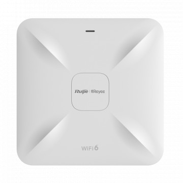 Reyee - Wi-Fi Omnidireccional AP 6 Alto densidad - Frecuencia 2.4 e 5 GHz - Apoyo 802.11a/b/g/n/ac/ax - Tasa de transmisión hasta 3200 Mbps - Antenas MIMO 4x4:4 em 2.4GHz, 4x4:4 em 5GHz