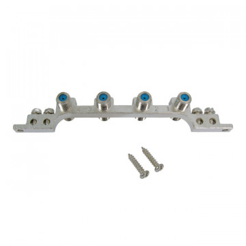 RG-CC-Chassis für CATV „F“-„F“ weiblich – 4 Anschlüsse/Anschlüsse
