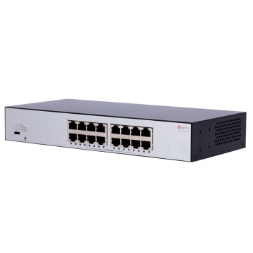 Safire Desktop Switch – 16-Gigabit-Port – Geschwindigkeit 10/100/1000 Mbit/s – Plug &amp; Spielen - Energiesparende Technologie - Metallgehäuse