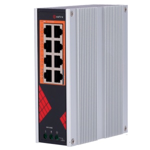 Safire Industrial AC Power Switch 90~264V – 8 Gigabit-Ports 10/100/1000 Mbit/s – 6 PoE+ 30W-Ports + 2 Hi-PoE 60W-Ports – PoE-Watchdog – Bis zu 130 W PoE-Gesamtleistung – DIN-Schieneninstallation