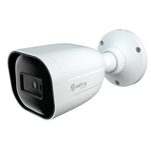 Safire Smart - Turret 4 in 1 range E1 - 2 MPX (1920x1080), 1/2.8 "CMOS Starlight - 2.8 mm lens | IR Range 30 m - WDR, HLC, BLC, AGC | HDTVI Coaxial Audio - IP67 Waterproofing