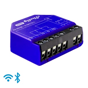 Shelly Dimmer 0/1-10V PM Gen3 - WiFi 2.4 GHz IEEE802.11 b/g/n - Bluetooth - Regulador para luzes, motores e válvulas - Suporta 0-10 V e 1-10 V - Efeitos predefinidos - Compatível com Alexa e Google