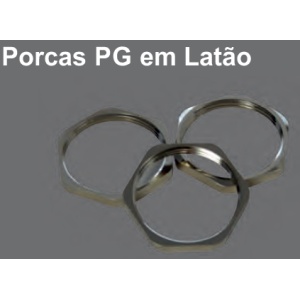 SL-POP11NI - Porca em Latão PG11 Niquelado
