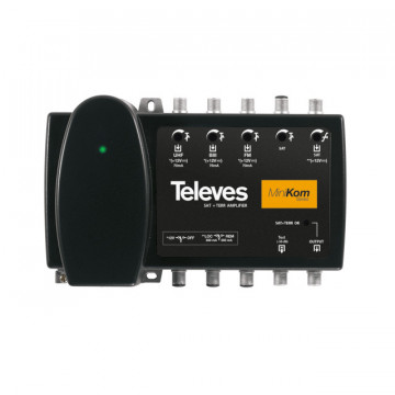 SMATV 4E / 1S FM-BIII-UHF-FI G. 17-35-39-41DB VS.110-113-114-124DB (Alim.Peamplif.12V-70MA)