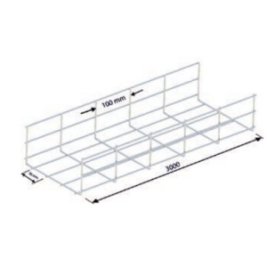 SOFLIGHT – CV-100-55-04-HDG-1 – Kabelweg 100 x 55 mm, feuerverzinkter Stab