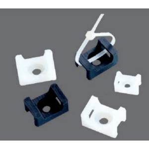 SOFLIGHT - SL-BASE-P1-BR - Base p/Abarcar. Biblioteca hasta 7mm, Fijado. Párrico.15x10mm em Blanco