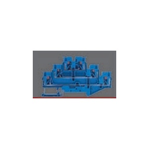 SOFLIGHT - SL-BD3025PI-B - Borne Calha DIN Push-in Triplo Nivel 0,2-2,5 500V/22A Azul