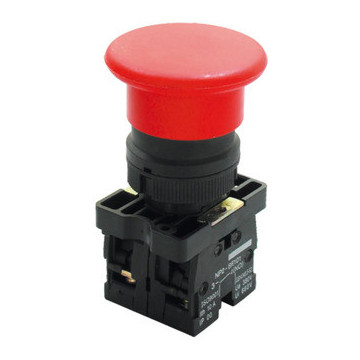 SOFLIGHT - SL-CPB02-BC42 - Botão Cogum. Met. sem Encravamento 29mm Verm- 1NC