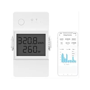 SONOFFPOWR320D – Wi-Fi Smart Switch mit Energiemessung und -anzeige – 20 A