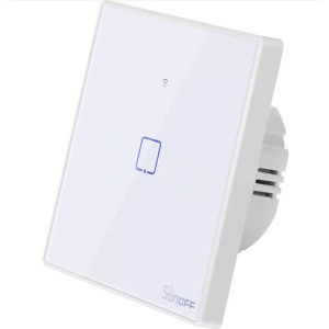 SONOFFT2EU1C-TX - Interruptor T2 Smart WiFi+RF touch em vidro de encastrar