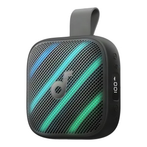 Soundcore Boom Go 3i Negro - Som 15W com graves BassUp 2.0 - 24 horas de reprodução contínua - Luzes LED sincronizadas com a música - Ecrã de bateria e volume em tempo real - Impermeável IP68 | Cor negro