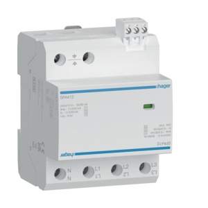 SPA412 – Grenze. Offensichtlich. Mono. 3P+N 12,5KA AC HAGER EAN:3250615513199