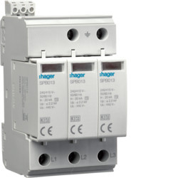 SPB517 - limite. sur. 3P 40KA T2 IT Cont. Aux. Hager Ean: 3250615515230