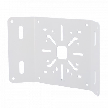 Suporte de esquina - Design robusto em aço - Apto para uso no exterior - Compatível com todos os produtos CamBox - Cor branco - 130 mm (Al) x 140 mm (Lg)