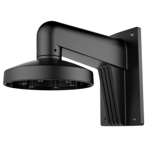 Suporte de parede - Caixa de conexões - Apto para uso no exterior - Cor preta 158 (A) x 120 (L) x 155 (φ) mm - Compatível com Hiwatch Hikvision - Passador de cabos