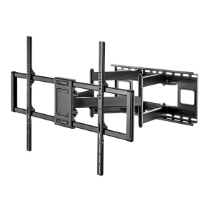 Suporte de parede com braço - Peso suportado 120 Kg - VESA 900x600 mm - Distância à parede de 75 ~ 703 mm - Inclinação +5º ~ -15º - Giro +60º ~ -60º