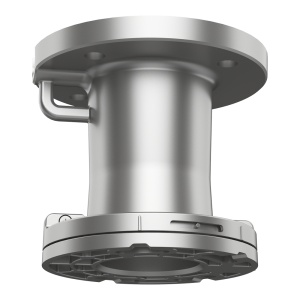 Suporte de tecto - Apto para PTZ - Apto para fixação em poste - Cor cinza - Fácil instalação - 105 mm (Altura) x 117 (φ) mm