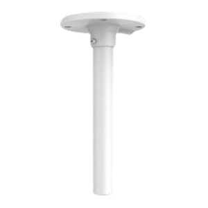 Suporte de tecto - Para domes motorizadas - Apto para uso no exterior - Cor branca 223 mm (A) x 110 mm (diâmetro) - Passador de cabos