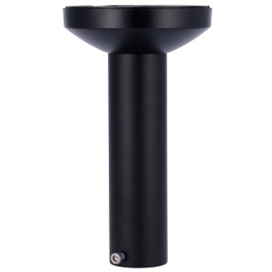 Suporte tecto - Altura 240 mm x 120 (Ø) mm - Apto para uso no exterior - Cor preto - Compatível com XSECURITY - Passador de cabos