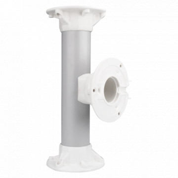 Support à double toit - hauteur 25 cm - adaptée à une utilisation intérieure et extérieure - Couleur blanche - en plastique