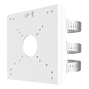Support du post - Pour les chambres à balles - apt pour une utilisation en plein air - Intervalle de diamètre 67 ~ 127 mm - Couleur blanche - Câble Câble
