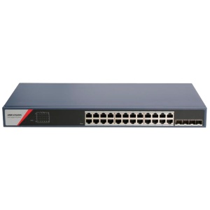 Switch General Hikvision - 24 portes RJ45 GE + 4 Gigabit SFP Portes - Port Isolation / Aggrégation de liens - Prévention en boucle / QoS - DHCP Snooing / ACL