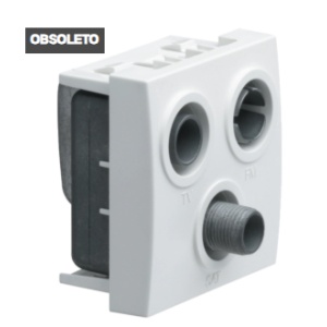 Systo Tom. TV+FM+SAT, 2 inputs, white