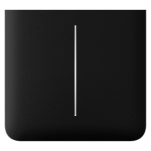 Tactile Panel for Double Light Switch - AJ -Lightcore -23G -Rert - LED Retailing - Contact Side Touch Panel - Black Color - Ajax - Lightswitch Sidebutton Vertical