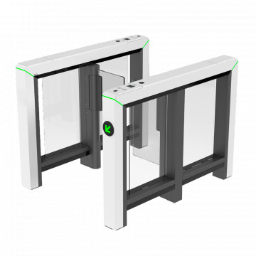 Torniquete de acesso bidirecional - Porta com barreira acrílica dobrável - Horários, alarmes e modos de abertura - Dimensões de passo 650 mm | 10.000.000 ciclos - Feito de aço SPCC - Compatível com sistemas de terceiros