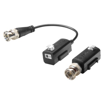 Transceptor pasivo poner par encerrado SAFIRE - 4 em 1 (HDTVI HDCVI Aficionado CVBS) - 1 canal de video - Pasivo, conector de 2 patas - Rango: 150 ~ 400 m - 2 unidades