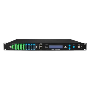 Vsol CATV PON EYDFA 8 portas 22 dbm - EYDFA PON de alta potência 1550 nm - Compatível com FTTx PON: EPON, GPON, 10GPON - Entradas de fibra dupla CATV/PON - Saída ajustável com DWDM ( 0~-4 dBm ) - Comprimento de onda operacional (1545 ~ 1565 nm)