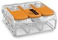 Wago - Compact Lagger | Up to 0 4mm '| Orange / Transparent | 3 Drivers | ref. 221-413