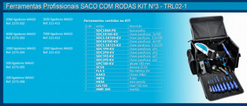 WAGO - LEGUES WAGO + sac avec outils professionnels kit nº3 trl02-1