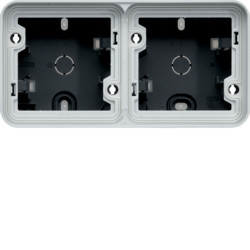WNA682 - Cubyko - Cx. saliente x2 bocina IP55, CNZ HAGER Ean:3250617174824