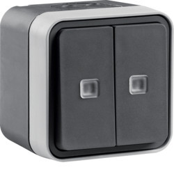 WNC041 - Cubyko s - Conmutado.ESC.doble c/letreros, CNZ HAGER Ean:3250617170413