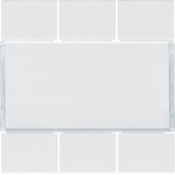WXE306B - Galerie de touches x6 KNX, White Hager Ean: 3250618500127