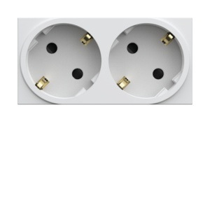 WXF472B - Galerie Tom. Multip. Schuko X2, White Hager Ean: 3250617130141