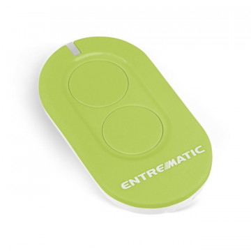 ZEN2G - Emisor de 2 canales 433 megahercio laminación-código. Color verde. Configurable no modo AES128