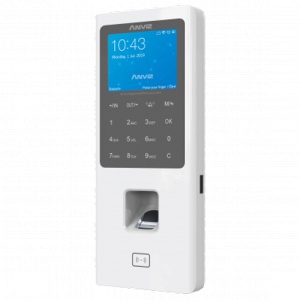 Zutritts- und Anwesenheitskontrolle – Fingerabdruck, EM-Karte und PIN – 3.000 Benutzer | 100.000 Datensätze – TCP/IP, WLAN, USB, RS485 und Wiegand – 2,8-Zoll-TFT | Integrierter Controller – CrossChex Standard / Cloud