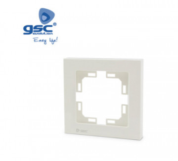 000201041 - 8433373010413 Retaled straightguard for 1 white module/hole