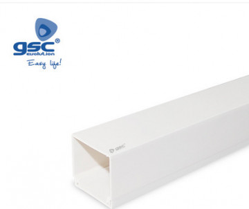 000300618 - 8436039206182Canal de parafuso elétrico branco 2M 40x40mm