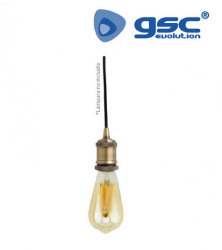 000704714 - 8433373047143 Pendant Yaren E27 1M Gold