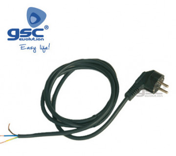 001100154 - 8436021941541Conexão de cable PVC + jugo (3x1,0mm) 1,5M Negro