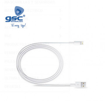 001403687 - 8433373036871 USB BACK FOR IPHONE 5/5S/6/6s/7 - 1.5m