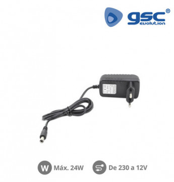 001501524 - 8433373015241Fonte de alimentação para tiras de LED 220V a 12V 24W