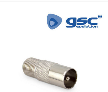 002601353 - 8433373013537Conector de TV F Macho para F Fêmea