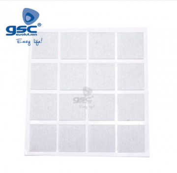003802765 - 8433373027657 16 Stickers carrés d'assistance des Feltres 16x20mm - blanc