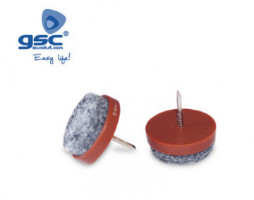003802783 - 8433373027831 4 Feltres ronds Assistance avec one Ø28 mm - marron